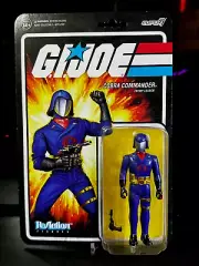 SUPER7 G.I. Joe Cobra Commander 3.75" NEW ReAction Figure
