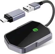 XMUXI Wireless Carplay Adapter for iPhone, Converts Wired to Wireless CarPlay,Plug & Play Carplay Wireless Adapter, for Cars with Wired CarPlay System and iPhone iOS 10+
