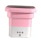 Pink Mini High-Power Portable Washing Machine Home Dormitory Underwear Socks AU