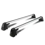 For 09-15 BMW X1 OE Aluminum Bolt-On Top Roof Rack Rail Cross Bar w/ Lock+Key