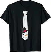 [VidiAmazing] Snowman Necktie Funny Christmas Snowman Costume ds2898 T-Shirt