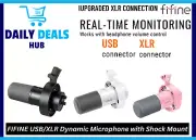 FIFINE K688 USB/XLR DYNAMIC MICROPHONE WITH SHOCK MOUNT, TOUCH-MUTE BUTTON,