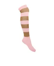 Marni Striped Metallic Thread Socks 12,10 Pink