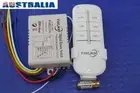 4-Way ON/OFF AC 110V-240V Light Digital Wireless Wall Switch with Remote Control