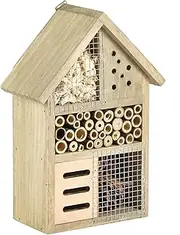 Wooden Insect House Hotel Eco Friendly Bee Ladybug Butterfly Insects 25.5 cm