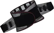 ibasenice Breathable Fitness Back Brace for Lower Back Support Durable Waist Belt for Weight Lifting Exercising Slimming Design for Women Comfortable Quick Drying Material for Sports Fitness Black
