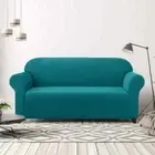 CHUN YI SUBRTEX 1-PIECE STRETCH SOFT SPANDEX SOFA 3 SEATERS SLIPCOVER, TEAL