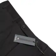 Zanella NWT Dress Pants Size 36 US Devon In Solid Black 100% Wool