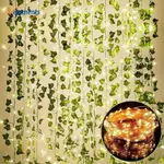 丸子精選2M 20 LED IMITATION LEAVES STRING LIGHTS /PLASTIC IVY GR