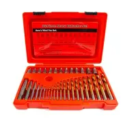 35PCS Screw Extractor and Left Hand Drill Bit Set, Multi Spline Screw/Bolts E...