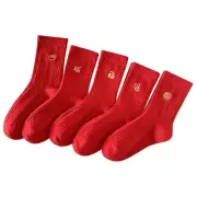 Chinese New Year Socks Novelty Funny Ankle Socks for Women Men