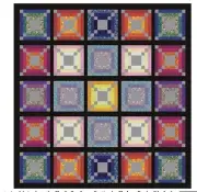 $139 Studio E Shade Garden Ombre Throw Quilt Kit Cornerstone Log Cabin
