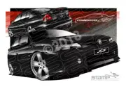 Holden Commodore VY VY SS PHANTOM A3 FRAMED PRINT (HC27B)