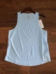 Lilly Pulitzer LARGE Hydra Blue WESTLEY ACTIVE TANK Luxletic Meryl UPF50+ NWT