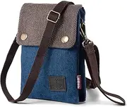 [HUAZHIMAO] Small Crossbody Cellphone Mini Purse Bag With Shoulder Strap Cute Travel Pouch Passport Universal Mobile Phone Pouch Purse with Wrist Strap for Women Girls Children