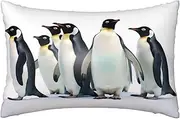 Satin Pillowcase for Hair and Skin Silk Pillow Cases Queen Size Satin Pillow Cover 20x30 Inches Penguins Pillowcases with Zipper Cooling Pillow Cases Gifts for Women Men