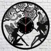 Vinyl Clock Fairy Vinyl Wall Clock Home Decor Vinyl Record Wall Clock 2019
