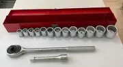 Challenger by Proto / Stanley 15 piece 3/4" SAE socket set USA made