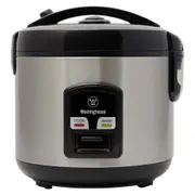 Westinghouse 10 Cup Rice Cooker Stainless Steel w/Keep Warm Function & Steamer