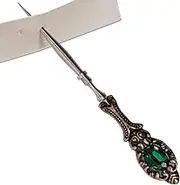 Vintage Embroidery Awl, European Handle Scratch Awl for Leather Punching, Comfortable Grip Sewing Awl, Stainless Steel Needle for Stitching, Crafting, 4.92x0.71 Inches