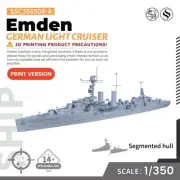 SSMODEL 508-A 1/350 Military Model Kit German Emden Light Cruiser WWII WAR