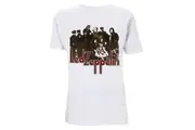 Led Zeppelin Unisex Adult LZ II Photograph T-Shirt (White) (S)