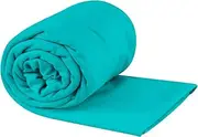 Sea to Summit Portable Pocket Towel for Camping, Gym, and Travel, X-Large (30 x 60 inches), Baltic Blue