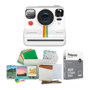 Polaroid Now Instant Camera Generation 2 White wFilm Kit and BandW Film