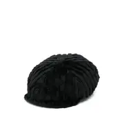 [Tagliatore] Tagliatore Textured Baker Boy Hat 58 CM BLACK