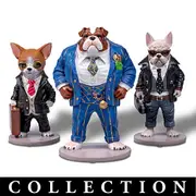 The Dogfather Mobster Dog Figurine Collection