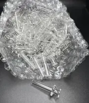 100 Glass Wick Tubes | Oil Candle Glass Wick Holders | 12.5mm Flange Top | RF2