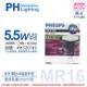 4入 【PHILIPS飛利浦】 LED 5.5W 3000K 黃光 24D 12V MR16 杯燈 替代鹵素50W杯燈 PH520183