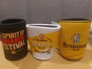 3 Bundaberg Rum Can Stubby Coolers Holders - Bundy Lazy Bear Cooler