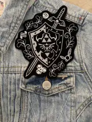 HANDMADE Legend Of Zelda Shield Iron On Patch MADE TO ORDER