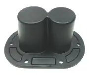 (2) Two DUAL PORT Metal DJ/PA Speaker Stand Internal Adapters 10° & 0° Top Hat