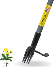 Rocklin Stand up Weed Puller Tool - 4 Claw Steel Head - 48 Inch Handle - 100%...