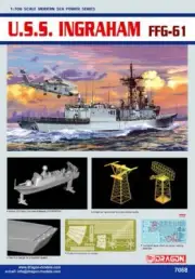 Dragon 7068 1:700 U.S.S. Ingraham FFG-61 Frigate Plastic Model Kit