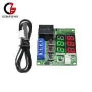 Temperature Controller Thermometer 12V -50~110℃ Dual Relay Alarm Air Regulator