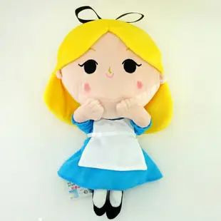 【UNIPRO】 迪士尼正版 愛麗絲 公主 25公分 趴姿 大頭小身 桌緣 絨毛玩偶 娃娃 艾莉絲
