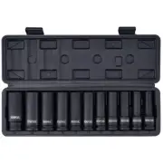 Deep Impact Socket Set, 1/2-Inch Drive, 11-Piece Metric Deep Socket Set, High...
