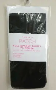 BNWT Pumpkin Patch Brand Baby Girls 0 to 6 Mth Opaque Black Footed Style Tights