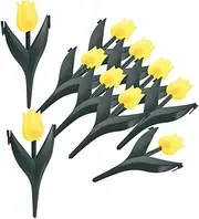 Milisten 10pcs Fence Fence Decoration Fences Picket Fence Garden Border Garden Edging Decorative Garden Fence Border Garden Fence Border Plastic Fencing for Garden Beds Yellow PVC