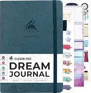 Clever Fox Dream Journal – Guided Dream Diary for Women, Men & Kids – Hardcover Dream Notebook – Log Book for Dream Journaling (Deep Sea)
