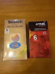 Sealed Blank VHS Video Cassette Tape Movies