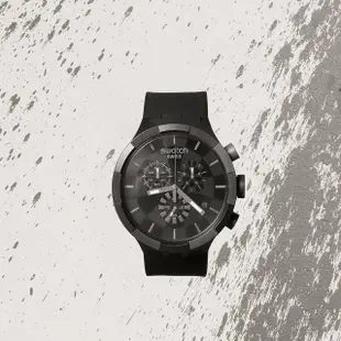 【SWATCH】BIG BOLD系列手錶 CHECKPOINT BLACK 瑞士錶 錶(47mm)