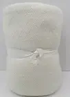 Pottery Barn Kids Baby Luxe Knit Sherpa Baby Stroller Blanket 30x40" Ivory #9157