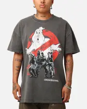 [GOAT CREW] Goat Crew X Ghostbusters Heavyweight T-shirt Black Wash - Size XS XS Black Wash