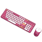 TODO 2.4Ghz Wireless Keyboard Mouse Combo Mac Windows Android 96 Key - Red
