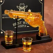 Gifts for Men Dad, Whiskey Decanter Set with 2 Glasses, Dad Christmas Birthda...