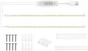 Plant Grow Light Strips for Indoor Pl Red & 3000K Sunlike Grow Lamp for Hydroponics Succulent Supplement Light 4 Dimmable Levels with 24-Hour Cycle Timing USB Plug and Play Red & Warm 50cm 2 Strips